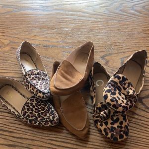 3 pair adorable size 6.5 flats gently used